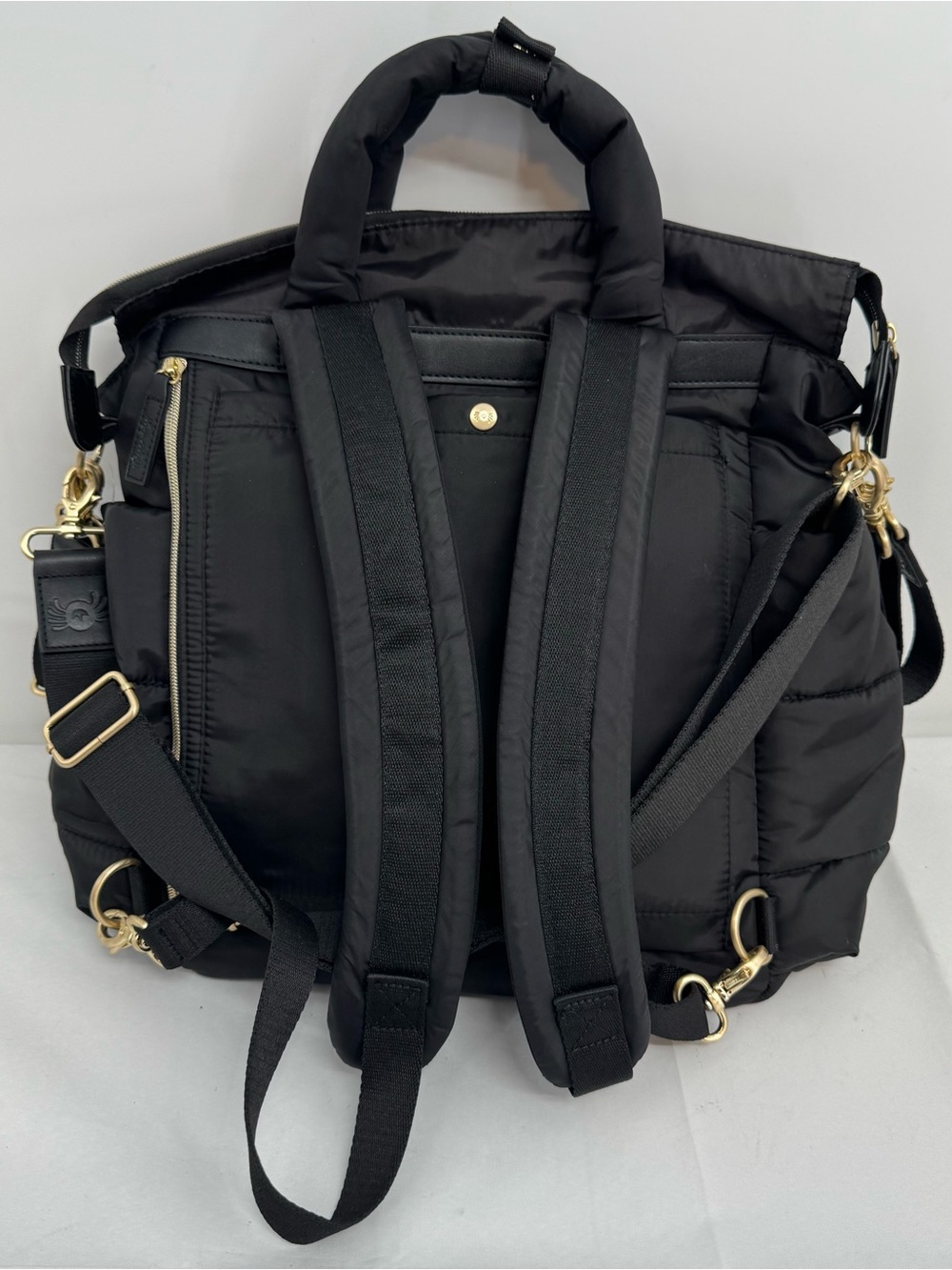 Itzy Ritzy Dream Convertible Diaper Bag - 14 Pockets & Changing Pad, Black - Picture 3 of 16